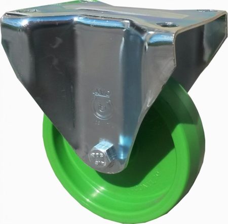 zöld poliamid kerék fix villa 100 mm