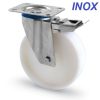 INOX poliamid forgó-fékes 125 mm