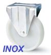 INOX poliamid kerék 80 mm fix villa