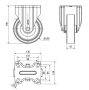 INOX poliamid PUR fix villa 150x42 mm