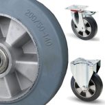 Alumínium kerék elasztikus gumival (300-500  kg)